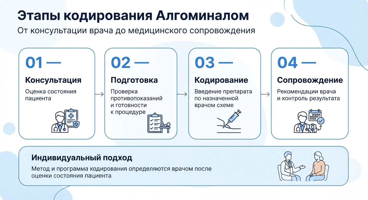 Кодирование препаратом «Алгоминал» в Бузулуке инфографика